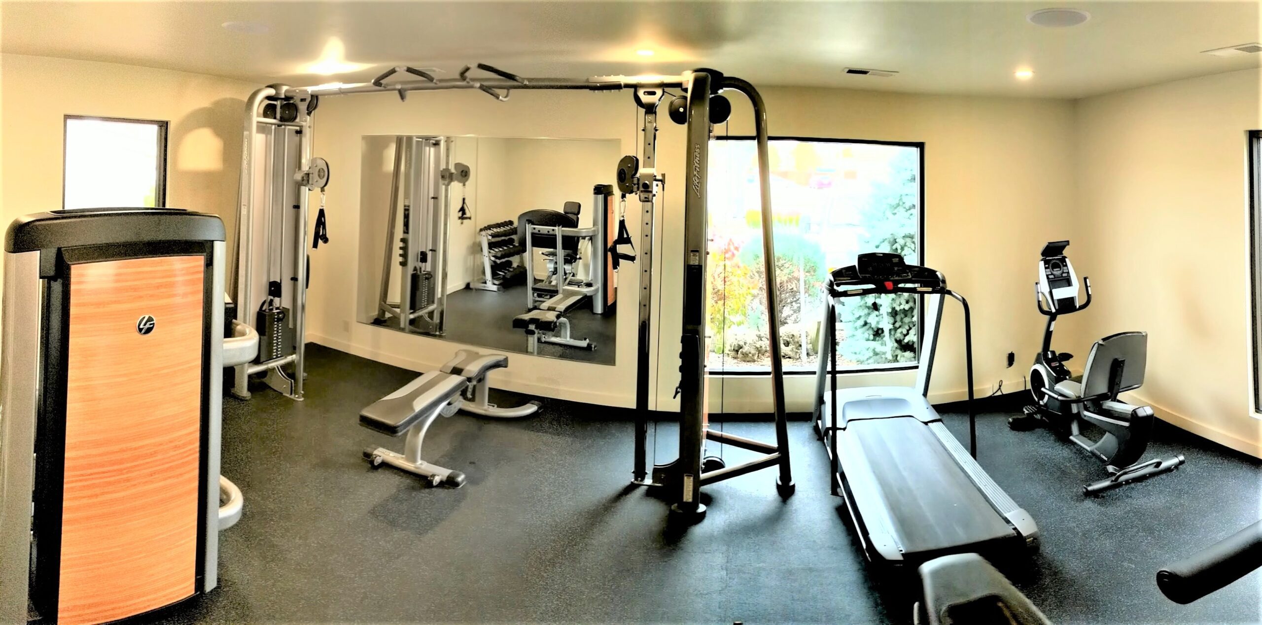 Apartments with fitness centers in Wichita featuring modern gym equipment and convenient on-site workout space