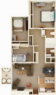 Plan V Furnished